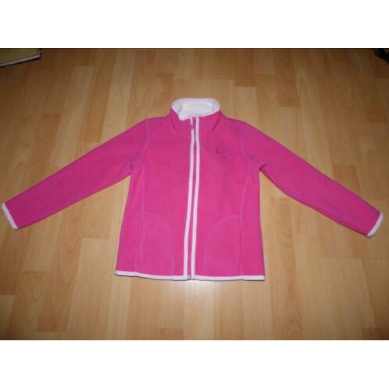 Roze fleecevest van Charles Vogele, maat 116 ZGAN!