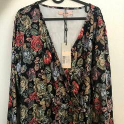 Nieuwe mooie La Lemon bloemen jurk maat 48/ 4XL