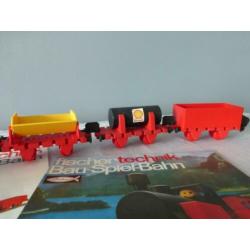 Fischer Technik bouw speeltrein jaren 70 goederentrein met r