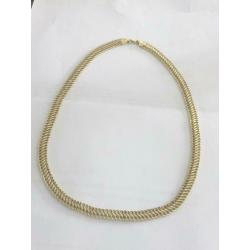 Mooie 14 karaat gouden set: ketting en armband