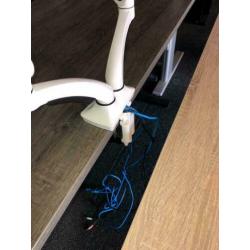 Monitorarm Duo Wit Incl. USB Poorten nieuw in doos!