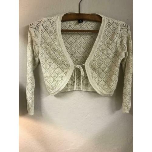 Goud/crème geel kleurige bolero