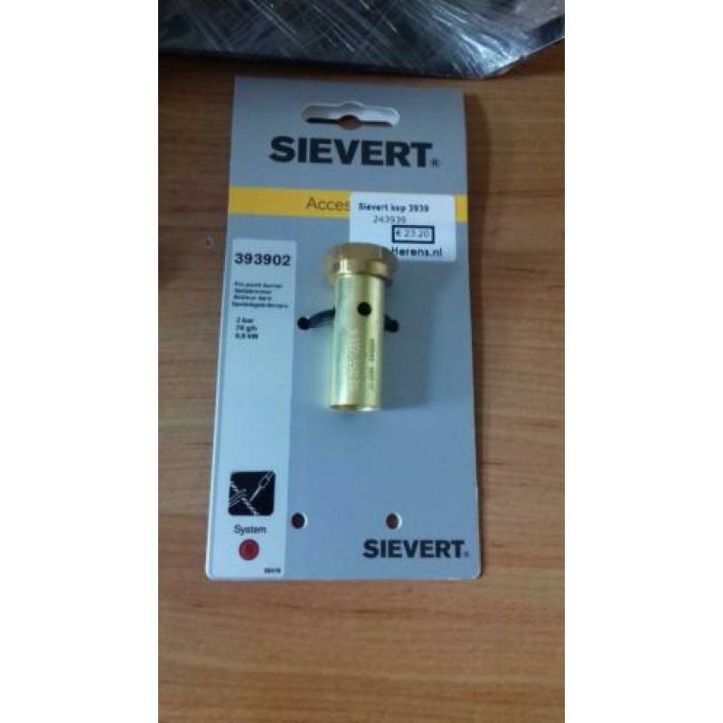 Sievert brander pro 86 + gasfles NIEUW