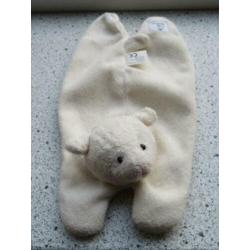 Knuffeldoek schaap schaapje Babico wit/creme velours