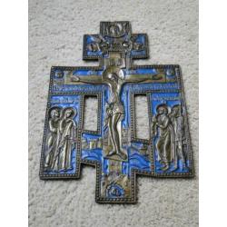 Ikoon /icoon: Orthodox Russisch kruis, huiskruis