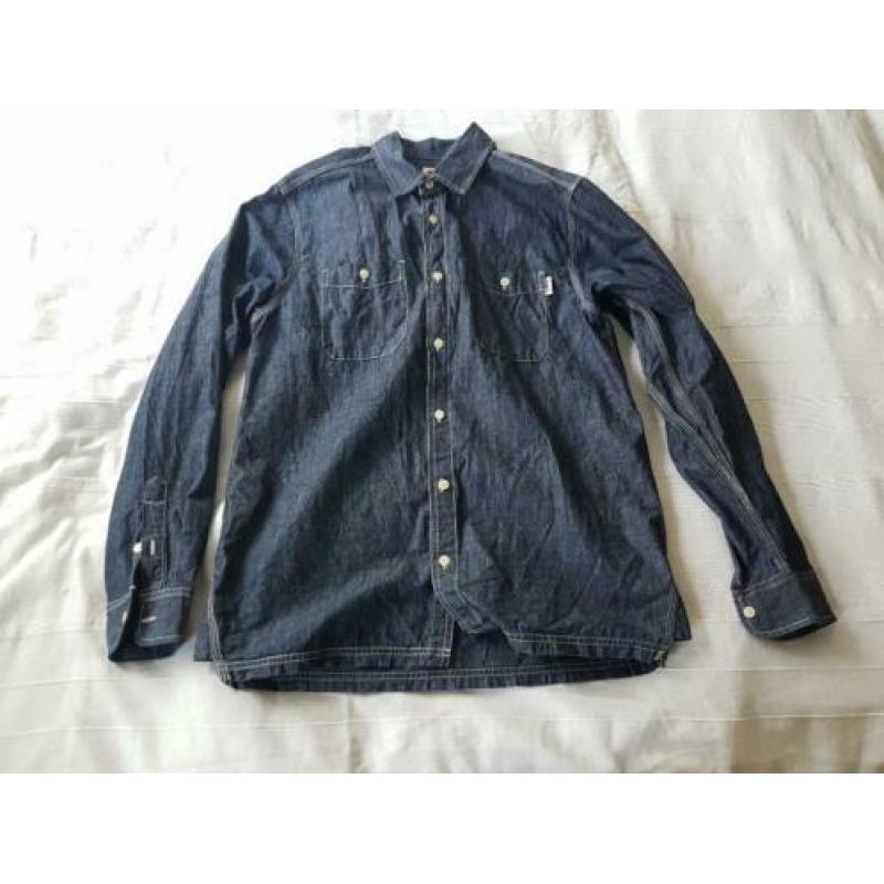 Carhartt Vetter shirt M chambray denim jack overhemd