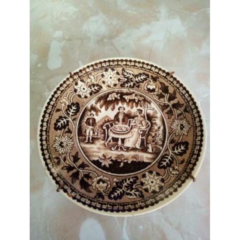 Wandbordje antiek Tea Drinker