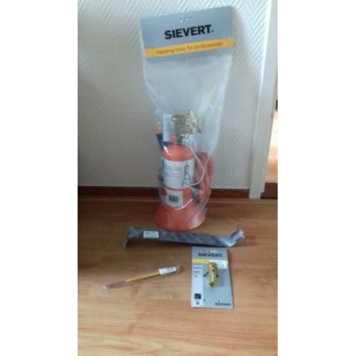 Sievert brander pro 86 + gasfles NIEUW