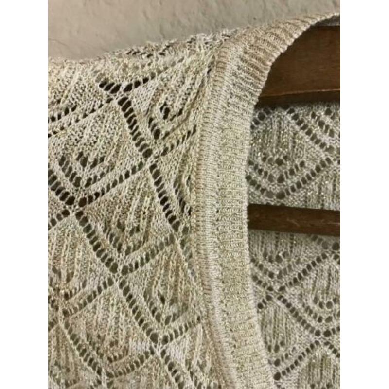 Goud/crème geel kleurige bolero