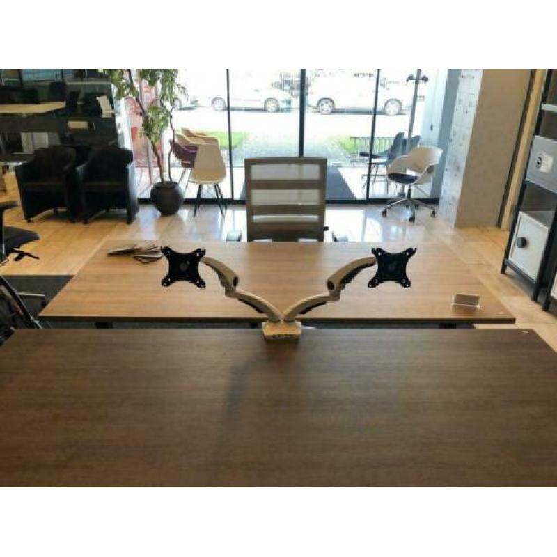 Monitorarm Duo Wit Incl. USB Poorten nieuw in doos!