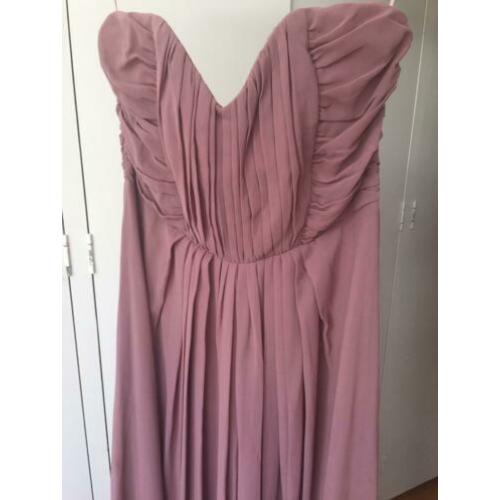 H&m gala feest avondjurk mt 42 L poeder roze??