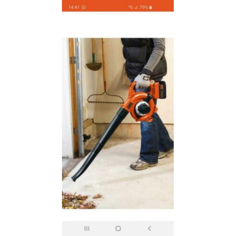 Black &Decker accubladzuiger NIEUW!