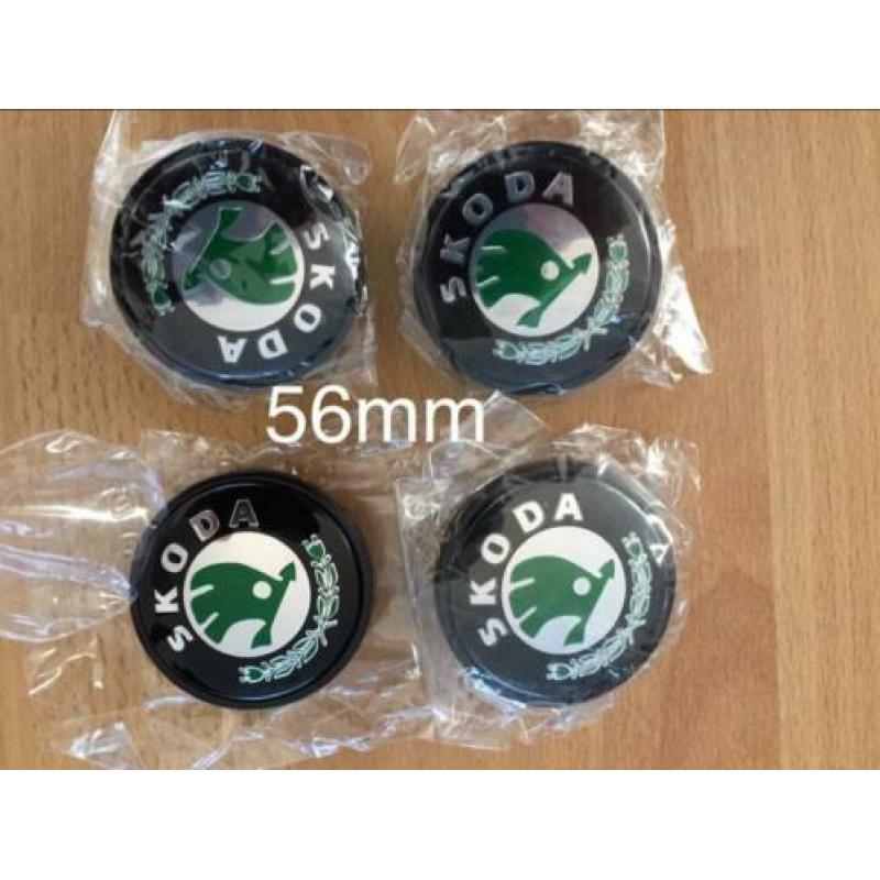 Naafdoppen Skoda 56 mm 60 mm 65 mm (prijs voor per set)