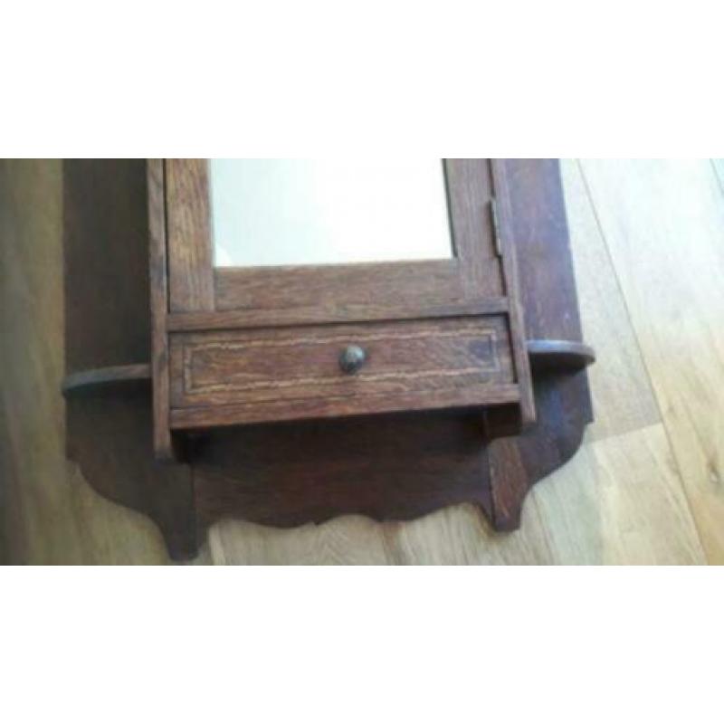 Hangend Kastje Antiek Art Deco Toiletkastje Keukenkastje