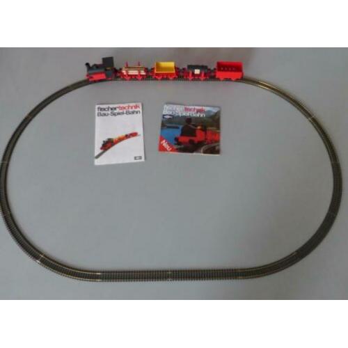 Fischer Technik bouw speeltrein jaren 70 goederentrein met r