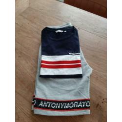 Antonymorato set maat 14 blauw / grijs