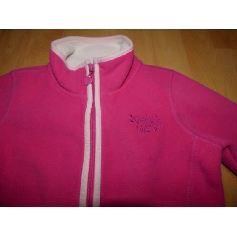 Roze fleecevest van Charles Vogele, maat 116 ZGAN!