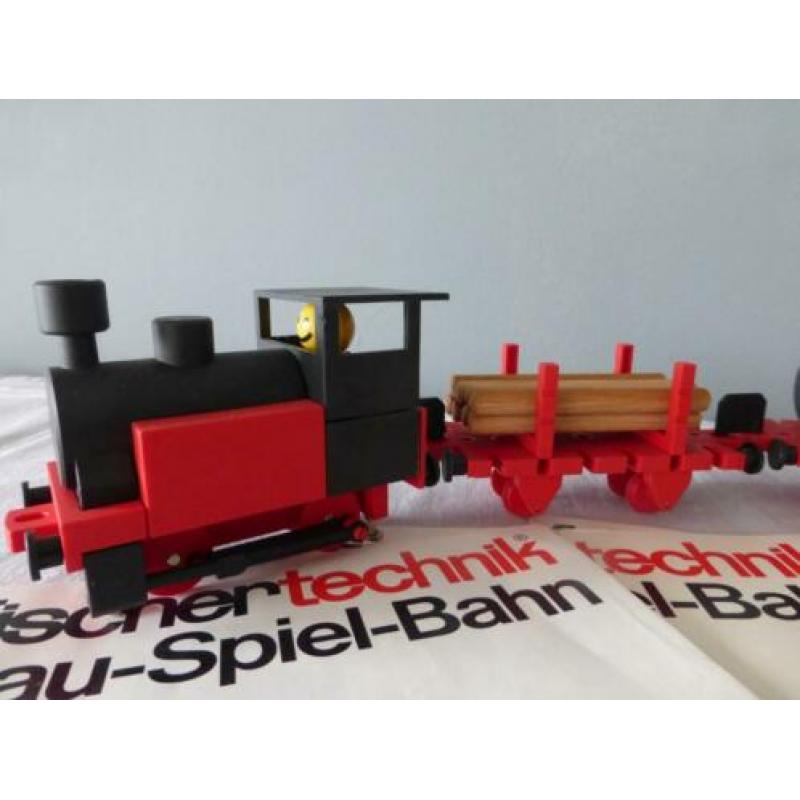 Fischer Technik bouw speeltrein jaren 70 goederentrein met r