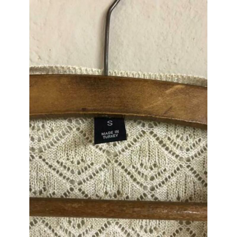 Goud/crème geel kleurige bolero