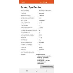 Black &Decker accubladzuiger NIEUW!