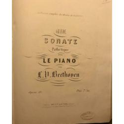 Beethoven, Piano Sonates, Ca.1840. Op.2,7,10,13,14,22,26,27.
