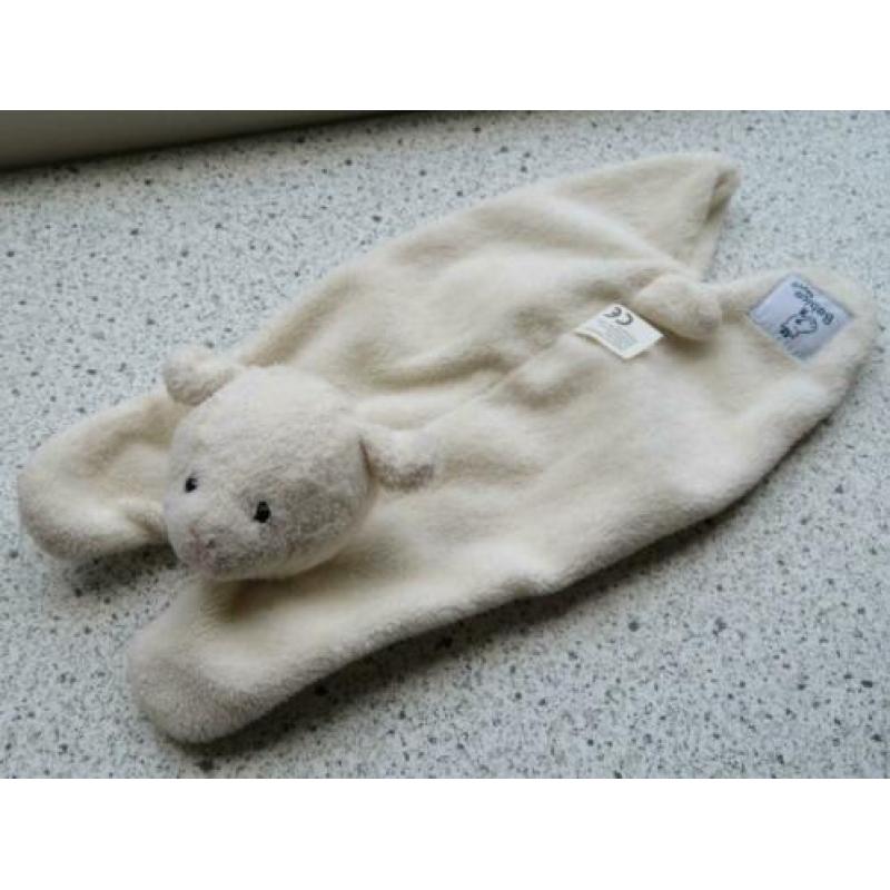 Knuffeldoek schaap schaapje Babico wit/creme velours