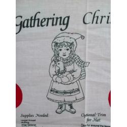 quilt panel christmas caroll kerst pop knuffel gans 5,00