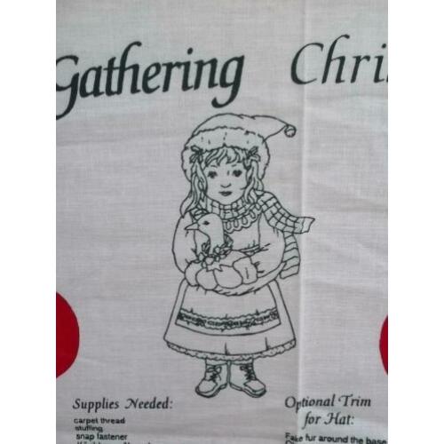 quilt panel christmas caroll kerst pop knuffel gans 5,00
