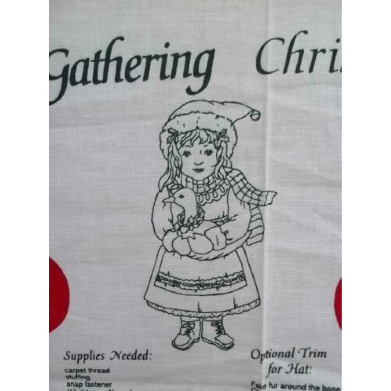 quilt panel christmas caroll kerst pop knuffel gans 5,00