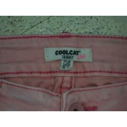 NIEUW koraalroze jeans van COOLCAT maat 158