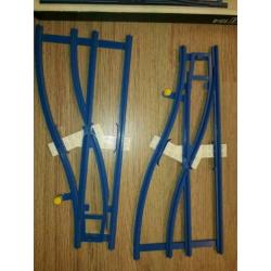 lego trein wissels set 154 met doos inst. blauw rails