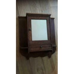 Hangend Kastje Antiek Art Deco Toiletkastje Keukenkastje