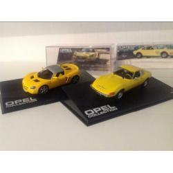 Opel GT en Speedster 1:43 Nieuw - samen voor 15,95!!