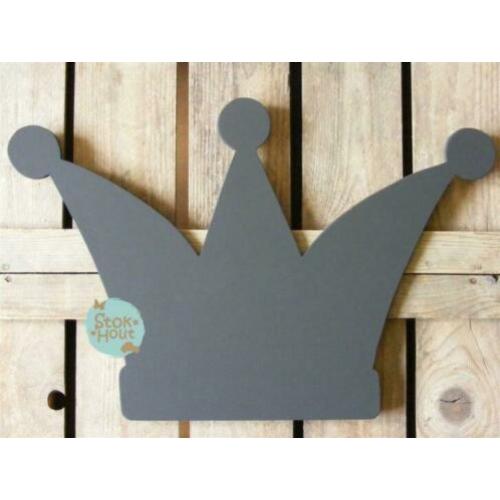 Krijtbord Kroon 50cm, diverse maten en vormen | Stokhout 59