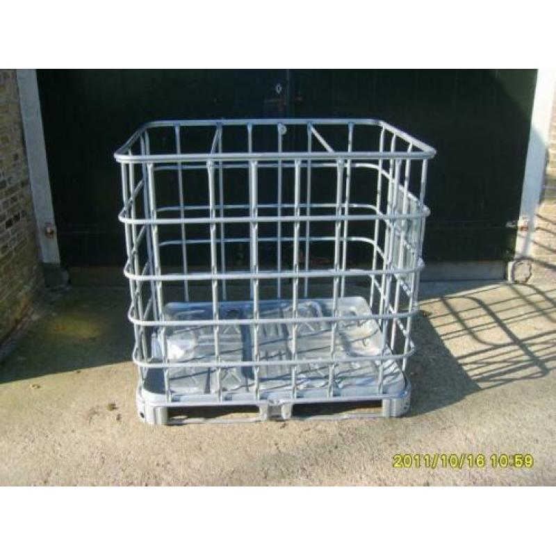 1000 liter kratten ibc kooien houtkrat container'