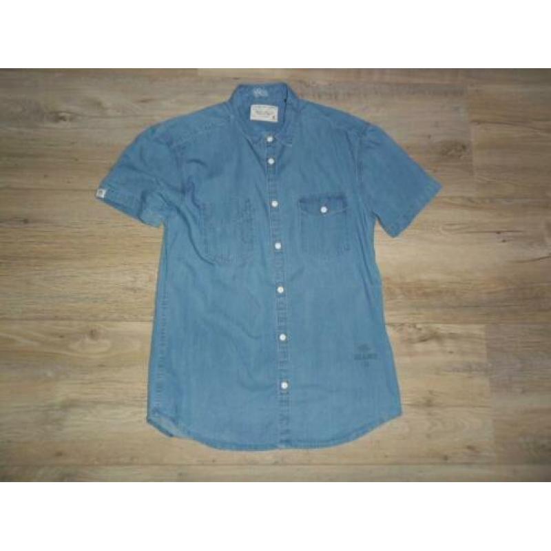 Jack & Jones Licht Blauwe Spijkerblouse Met Knoopjes Maat L