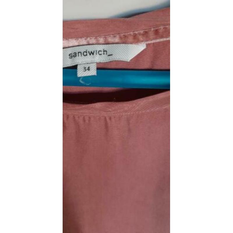 damesblouse oudrose Sandwich als nieuw