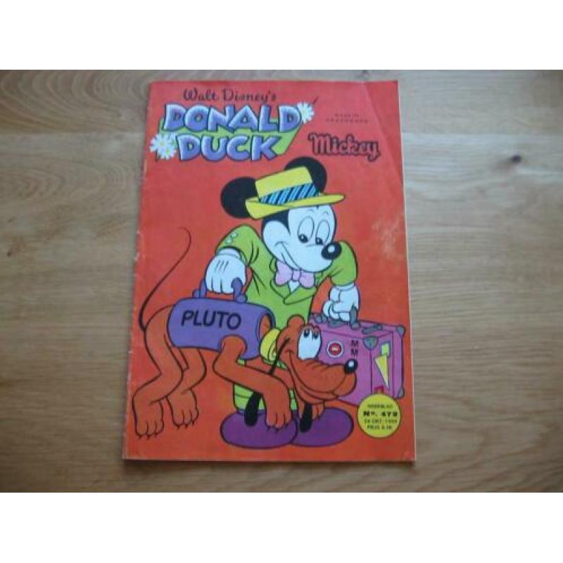 Donald Duck met opdruk Mickey zie omschrijving over de staat