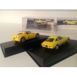 Opel GT en Speedster 1:43 Nieuw - samen voor 15,95!!