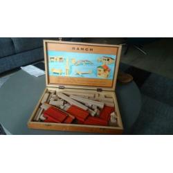 bouwdoos bouw doos ranch 702 blokkendoos vintage