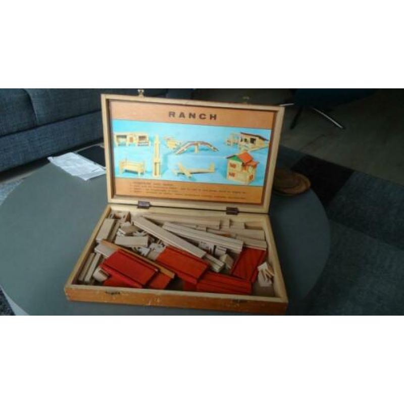 bouwdoos bouw doos ranch 702 blokkendoos vintage