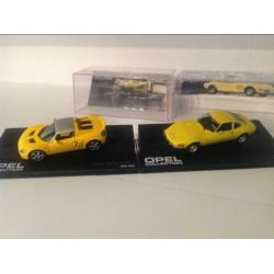 Opel GT en Speedster 1:43 Nieuw - samen voor 15,95!!