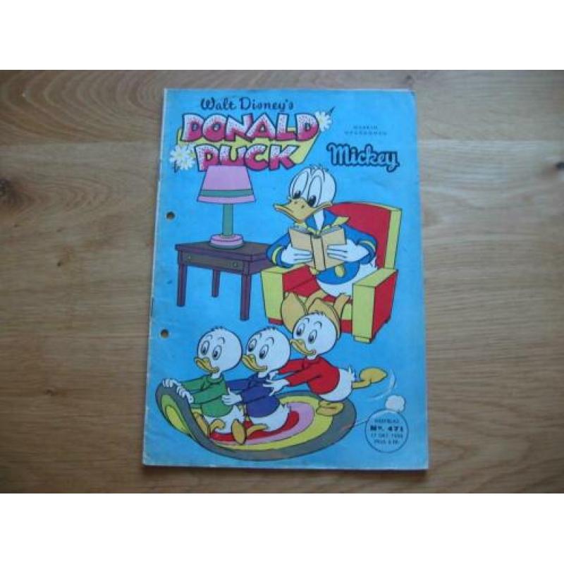 Donald Duck met opdruk Mickey zie omschrijving over de staat