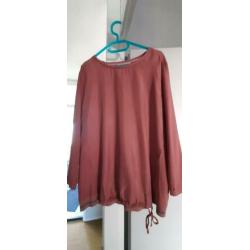 damesblouse oudrose Sandwich als nieuw