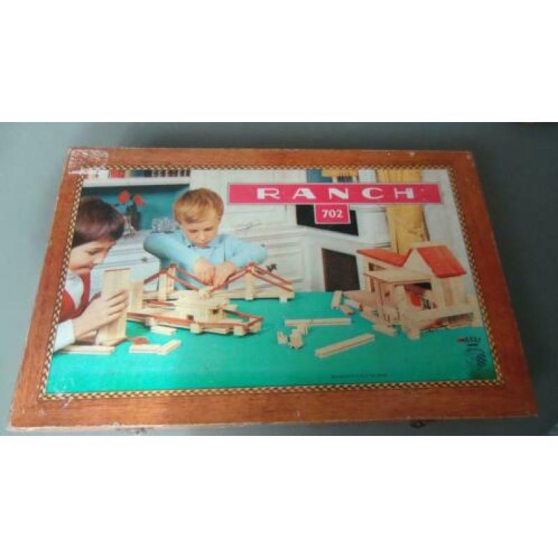 bouwdoos bouw doos ranch 702 blokkendoos vintage