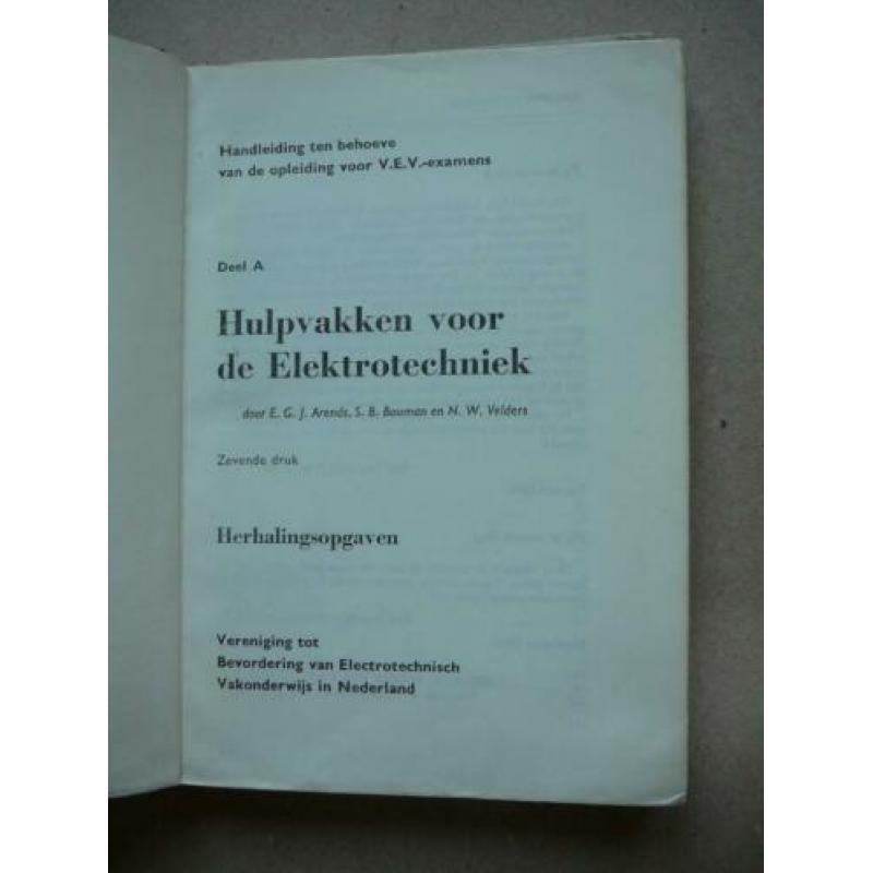 Hulpvakken voor de elektrotechniek. Deel A