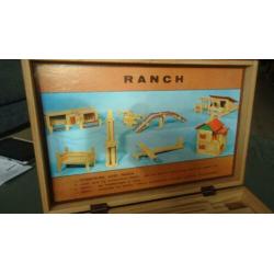 bouwdoos bouw doos ranch 702 blokkendoos vintage