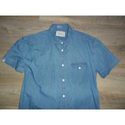 Jack & Jones Licht Blauwe Spijkerblouse Met Knoopjes Maat L