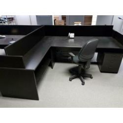 Bureautafels met losse ombouw