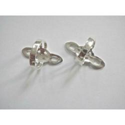 Brede zilveren ring 17.7 mm. Keltisch jaren '70 925 zilver